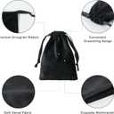 QIANF 12pcs Black Velvet Drawstring Bags 4x6 inches Small Velvet Cloth Gift Bags Jewelry Pouches for Storage Wedding Party Favor Christmas