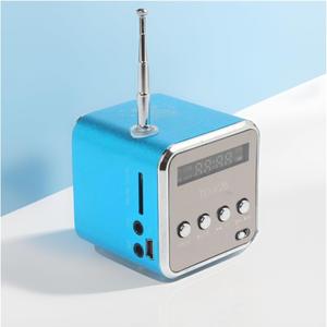 Mini Bluetooth Speaker, Etigood Wireless Music Player Portable FM Radio Speakers Digital Stereo PC Mp3 Player Support TF Card/U Disk/Micro SD to Player, 500mAh Battery, Blue