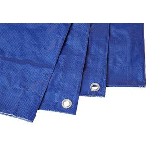 40'x60' Blue Poly Tarp 6MIL Thick, Tarps with Grommets- Multipurpose Protective Cover - Lightweight, Durable, Waterproof, Weather Proof