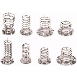 Stainless Steel Horn Type Center Contact Button Key Touch Induction Compression Spring WD 0.3mm for Switch (Size : 13mm, Color : 5-8MM_0.3MM)