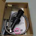 Bathroom Faucet Brushed Gold Modern Waterfall Bathroom Sink Faucet with Single Handle Suitable for 1 or 3 Holes, Supply Deck Plate and Hose