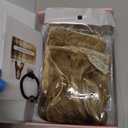 REECHO Curly Clip in Hair Extensions, 4PCS 24 inch Long Hair Extensions Clip ins Lace Weft Natural Hairpieces for Women Daily, Medium Blonde with Highlights