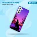 SM Cases Compatible with Samsung Galaxy S21 Plus 5G Case - Wolf 3D Printed Design Phone Back Hard Plastic Cover Case for Samsung Galaxy S21 Plus.