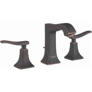 hansgrohe Metris C Widespread Classic Replacement Easy Clean 2 3-Hole Bathroom Sink Faucet in Rubbed Bronze, 31073921