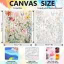 3 Pack Paint by Numbers Kit for Adults with Wooden Frame, Wildflowers Paint by Numbers Kit for Adults, Easy Acrylic Painting by Numbers Kits for Adult on Canvas with Paints and Brushes 8x12 inch