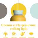 Nordic Pendant Light Retro Chandelier Lamp MCM Unique Pendant Lights with Blue Yellow Lamp Shade Colorful Hanging Lights Children's Room Light Fixture Color Ceiling Hanging Lighting, Size LA