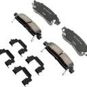 ACDelco Gold 17D883CHF1 (19428029) Ceramic Rear Disc Brake Pad Kit with Clips