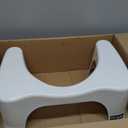 Squatty Potty Simple Curve Bathroom Toilet Stool 7" White