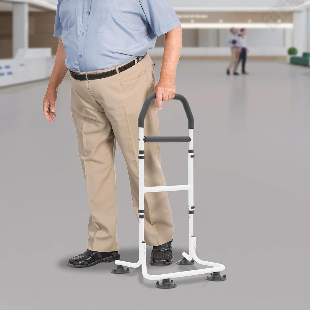 Chair Stand Assist Aid for Elderly, Adjustable Height Portable Mobility Aids Standing Aids & Supports for Seniors and Disabled with Suction Cup Foot Pads, Supports Up to 220LBS