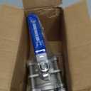 DERNORD Ball Valve 1 Inch NPT Threaded - Stainless Steel 304 Female 3 Piece Full Port (1" NPT Female)