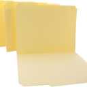 BAZIC Manila File Folder 1/3 Cut Letter Size, Left Right Center Tabs Positions, for Organizing Filing Document Storage, Total 12-Count