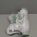 Cocktail Table Covers - 2 Pack 32"x 43" White Cocktail Table Tablecloth with Natural Wavy Round Skirt for Bar Wedding Party Banquet