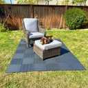 36 sq. ft Plastic Interlocking Deck Tiles, 36 Pack Patio Deck Tiles Waterproof Outdoor Flooring 12" x 12"All Weather Uses for Porch Poolside Balcony Backyard Pathway, Charcoal Gray