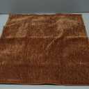 Decorative Chenille Luxury Throw Pillow Covers with Wide Edge, Textured Solid Pillowcases, Soft Velvet Cushion Cover Home Dcor for Couch Sofa Chair Bed,1818 Inch, Set of 2, Burnt Orange