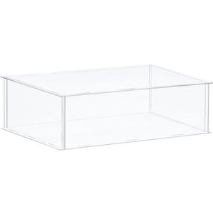 MECCANIXITY Acrylic Display Case Plastic Box Clear Assemble Dustproof Showcase 14x12.2x4.1 Inch for Collectibles Items