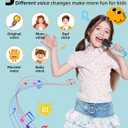 Mini Karaoke Machine Speaker for Kids Adults, Portable Bluetooth with 2 Wireless Microphones, Children's Day Birthday Gift Ideas for Toys for Teens Boys and Girls Aged 4, 5, 6, 7, 8, 9, 10, 11, 12+