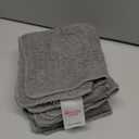 Wash Cloths for Showering [12x12] - 100% Cotton Washcloths Premium Quality Flannel Face Cloths for Bathroom, Highly Absorbent and Soft Feel Wash Clothes, Gray 7 Pack