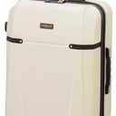 London Fog Brentwood II Expandable HARDSIDE Spinner, Cream, 25-Inch