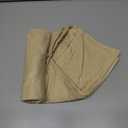 MADIZZ Pack of 2 Faux Rustic Linen Throw Pillow Covers with Flange Edge Soft Boho Natural Decorative Pillowcases for Sofa Living Room Modern Throw Pillows for Bed 16x16 Inch Light Yellow