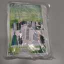 NAMOTEK 2 Pack Plant Covers Freeze Protection Tree Covers for Winter with Zipper Drawstring(Green 47" X 39")