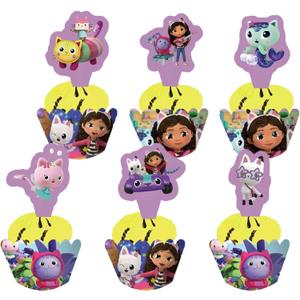 Gabbys Dollhouse Theme Kids Birthday Party Supplies Decorations