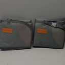 Car Seat Protector, Large Auto Protector for Child Seats with Thickest Padding and Non-Slip Backing Mesh Pockets for SUV, Sedan, Truck, Leather and Fabric - Black