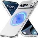 Magnetic Pixel 10 Pro XL Case, Slim Minimalist Matte Hard PC Cover Compatible with PixelSnap/Magsafe], Ultra-Thin Lightweight Protective Bumper with Camera & Screen Guard-Silvery