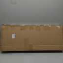 Outdoor Garden Bench, 2-Person Wood Patio Bench Weatherproof Outdoor Backless Bench, Anti-Corrosion and Anti-Rust Garden Benches for Garden Lawn Porch Park Backyard (Carbonized,35.5''/90cm)