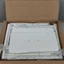 Furologee Nightstands Set of 2, End Table with 2 Fabric Drawers, Night Stand with 2 Hooks, Open Wood Shelf Bedside Table for Bedroom/Living Room/White