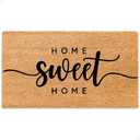 THEODORE MAGNUS Door Mat - Welcome Mat for Front Door with Non-Slip Backing - Durable Coir Doormat - Perfect for Outside Entrance and Entryway Matt - Outdoor/Indoor - Sweet Home - 17" x 30" (1'5" x 2'6" (Rectangular))