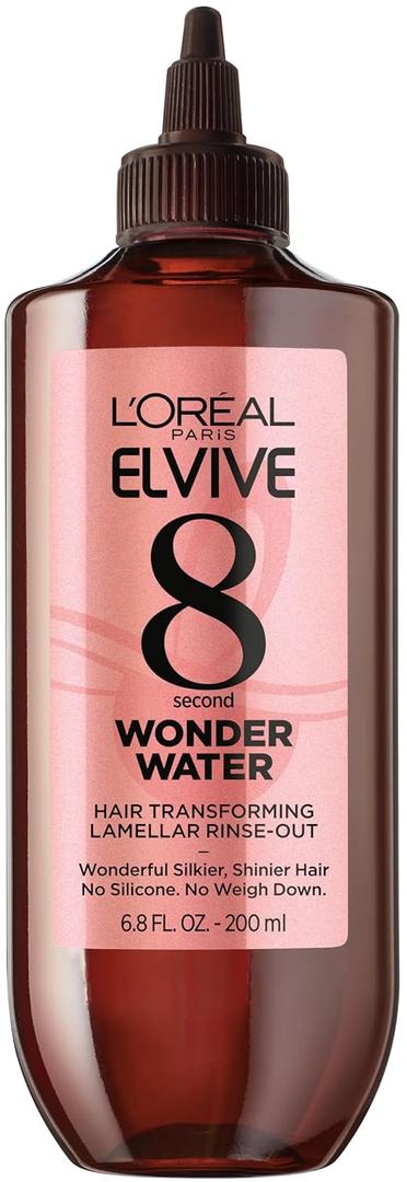 LOreal Paris Elvive 8 Second Wonder Water Lamellar, Rinse out Moisturizing Hair Treatment for Silky, Shiny Looking Hair, 6.8 FL; Oz