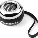 Auto-Start Wrist Gyro Ball, All Metal Wrist and Forearm Trainer with LED Light, Gyroscopic Hand Exerciser for Grip Strength, Includes Storage Bag