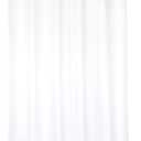 Barossa Design Waterproof Fabric Stall Shower Curtain Liner Microfiber 32" W x 72" H - Hotel Quality, Machine Washable, White Shower Liner for Narrow Bathroom, 32x72