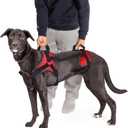 Doggie Stylz Multi-Functional Full-Body Lifting Dog Harness Vest, Designed for Front-Only, Rear-Only or Full-Body Dog Lifting. Please Measure Before Ordering. (Girth 28-39", Red)
