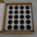 GAsupply M12x1.5 Black Lug Nuts, 20pcs Closed End Bulge Acorn Wheel Lug Nut 3/4 inch (19mm) Hex 1.38" 35mm Length