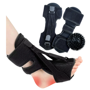 Plantar Fasciitis Night Splint for Women & Men – Soft Adjustable Foot Brace for Heel and Arch Pain Relief – BALL NOT INCLUDED
