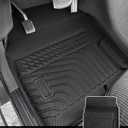 All Weather Floor Mats for Ford F150/Ford Bronco 1980-1996, F-250/F350 1980-1997 Classic Ford Truck Accessories 1980-1986 1987 1988 1989 1990 1991 1992-1996 Waterproof Nonslip TPE Liner Cover Black