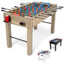 GoSports 48 Inch Game Room Size Foosball Table - Includes 4 Balls and 2 Cup Holders – Oak