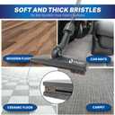 1.25 Inch Vacuum Brush Attachment Kit Compatible with Vacuums Hose 1-1/4 Inch - 1.25 Inch Shop Vac Accessories: Horse Hair Dust Brush, Vacuum Extension Wand and More (2 Pack)