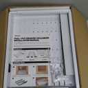 2 Pack Pull Out Cabinet Organizer With Raising Pad for Framed Cabinets,Expandable Width (13"-21") and Depth (17"-24"),3 Slide Rails Slide Out Drawers with Handle,No-Drill Roll Out Shelf,White