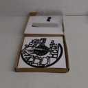 12 Inch Kitchen Vinyl Record Wall Clock, Kitchen Heat Home Theme Wall Clock, Coffee Bar Decor, Coffee Wall Decor for Office Living Room, for Women Wives, Black