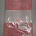 maxmill Checkered Tablecloth Stain Resistant Waterproof and Wrinkle Resistant Washable Heavy Weight Table Cloth Gingham for Dining Room, Christmas Holiday Dinner Rectangle 60 x 120 Inch Red White