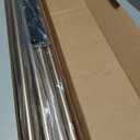 Ivilon Window Curtain Rod End Cap - 1 inch Pole. 120 to 240 Inch. Warm Gold