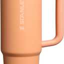STANLEY Quencher ProTour Flip Straw Tumbler with Leakproof Lid 30 oz | Built-In Straw and Handle | Cup Holder Compatible for Travel | Insulated Stainless Steel Cup | BPA-Free | Apricot