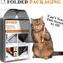 MAGZO Pet Proof Window&Door Screen Replacement Mesh, 60" W x 96" L, Best Vinyl Coated Polyester Dog Cat Resistant Heavy Duty, DIY Adjustable Net Netting Curtain Wire Fits Any Smaller Size, Black