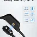 Bone Conduction Headphones, Swimming Headphones Underwater Open Ear Built-in 32GB Memory IPX8 Waterproof for Swimming, Running, Cycling, Black-A