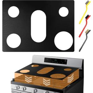 2 x Stove Top Protector for Samsung 30 5-Burner Gas Range, Compatible with Models NX60A6111, NX60A6311, NX60A6611, NX60A6751 - Reusable, Non-Stick Teflon Coating & Easy Clean Splatter Guard