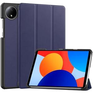 Smart Case for Xiaomi Redmi Pad SE 8.7'' 2024, Ratesell Lightweight Trifold Stand Smart Case Cover with Auto Wake/Sleep for Xiaomi Redmi Pad SE 8.7'' Navy Blue, Pack 2