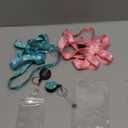 2 Pack Cruise Lanyard for Ship Cards with Phone Lanyard Retractable Cruise Lanyards Badge Reel Waterproof ID Badge Holder Luggage Tags Cruise Essentials Accessories (Pink)