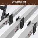 Boat Trailer Steps 4 Step with Anti-Slip Mat & Safety Handrail, Universal Fit Boat Trailer Tongue Steps, Heavy Duty Boat Steps, Easy Installation